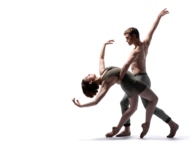 Brennan Wall and Ian Buchanan in a powerful pose full of counter balance, photo by Chris Hardy