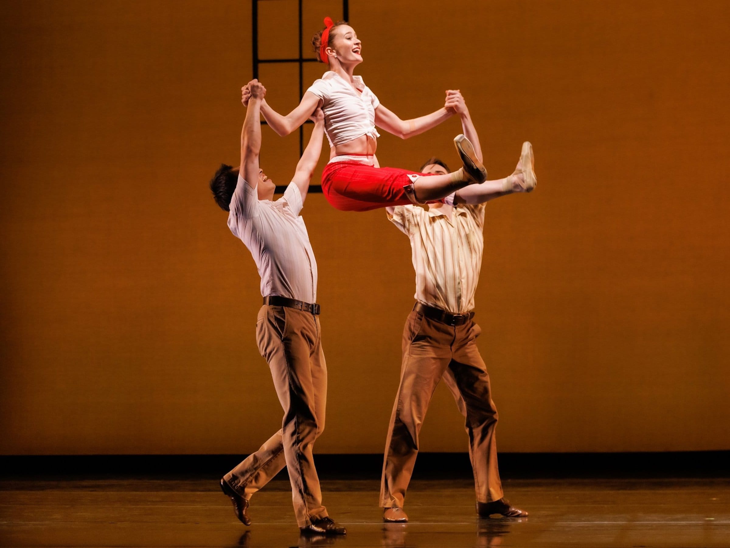 Maggie being lifted in Dear Miss Cline photo by Chris Hardy